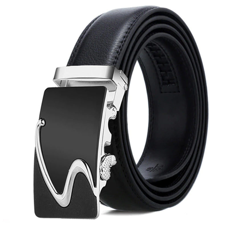 []Genuine Leather Belts for Men Automatic Male Belts Cummerbunds Leather Belt Men Dropshipping Black Belts Cinturon Hombre