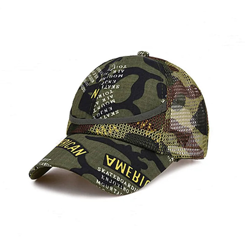 Camouflage Child Baseball Cap Casual Hat Boy Summer Caps New Fashion Child Adjustable Hats Grid for Snapback