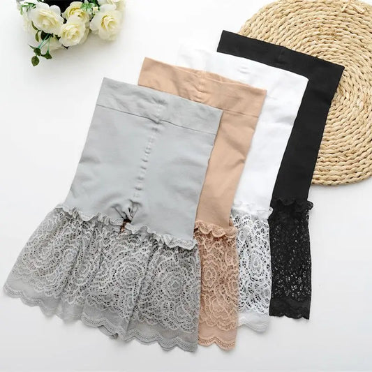 Lady Lace Short Women Sexy Summer Shorts Fashion Stretch Capris Girl Black White Khaki Gray Sexy Transparent Shorts