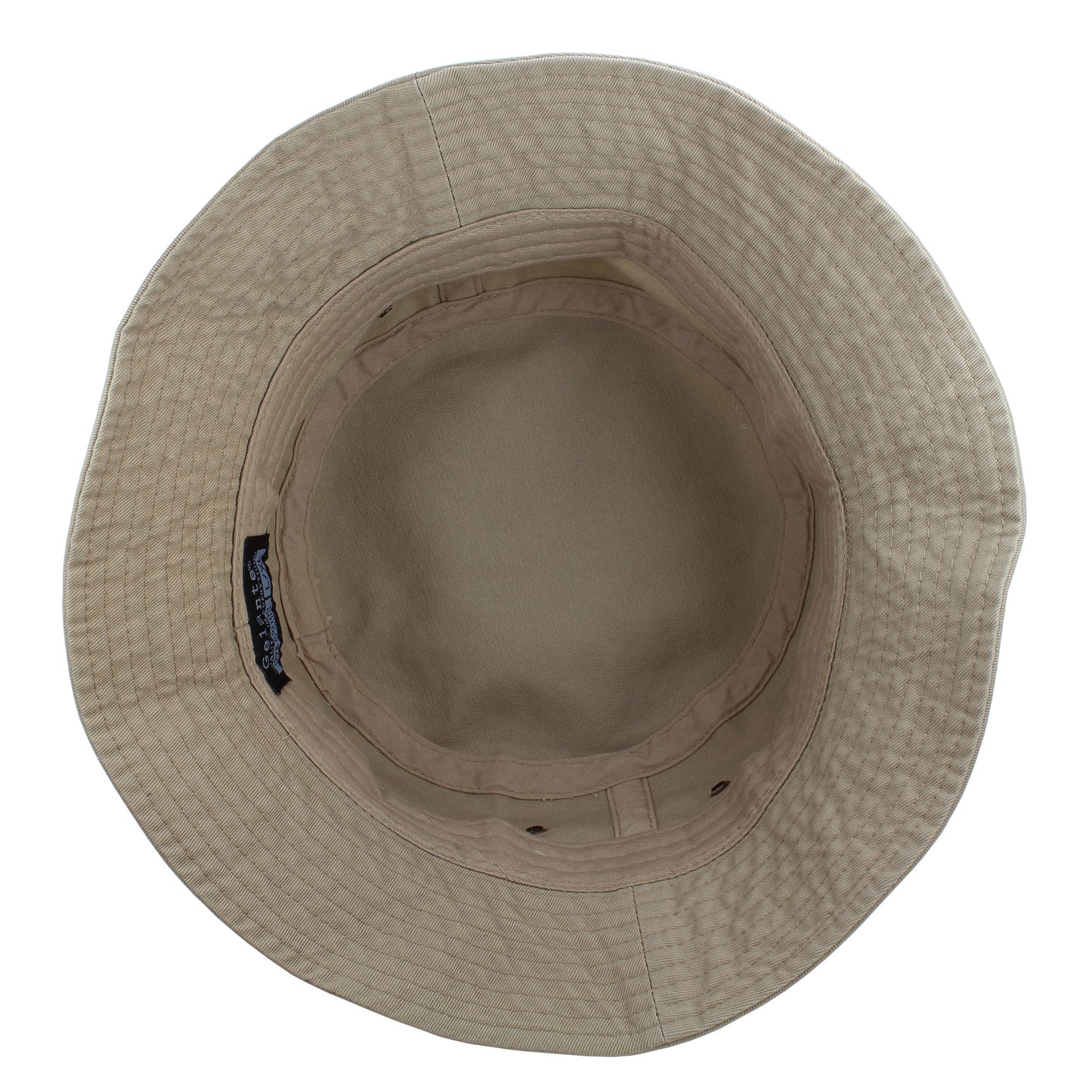 Bucket Hat 100% Cotton Packable Summer Travel Cap. Khaki-S/M