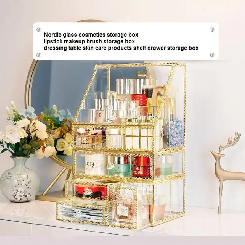 "Organize and Showcase Your Lipstick Collection with Our Stylish Nordic Cosmetics Lipstick Storage Box!"