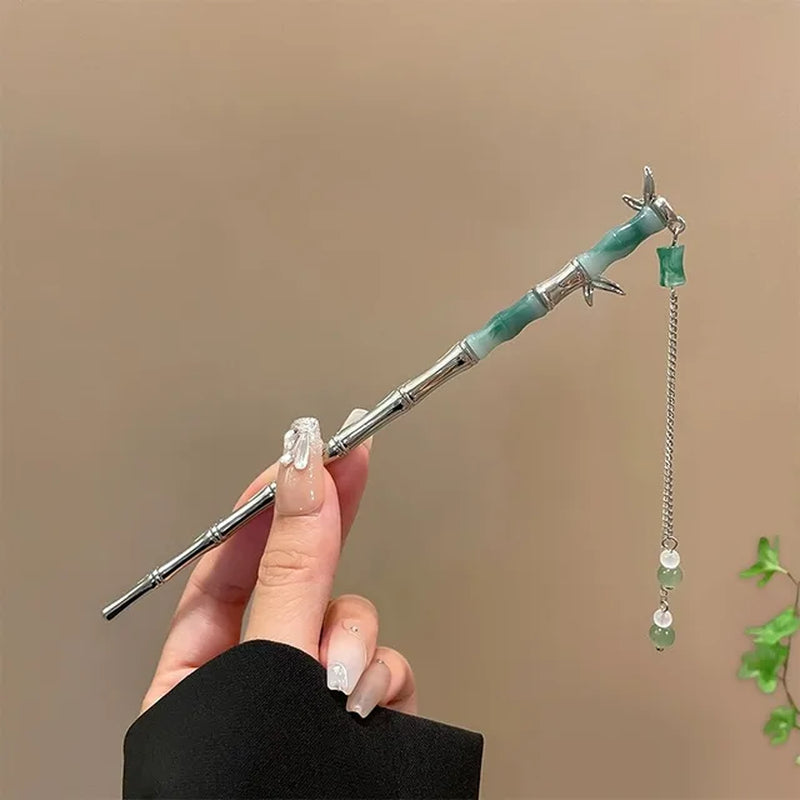 Vintage Chinese Style Hanfu Hair Stick Women Metal Tassel Hair Fork Hair Chopsticks Hairpin Woman Jewelry Hair Clip Accessories