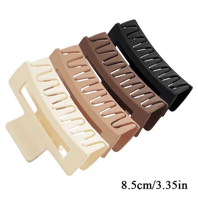 4Pcs/Set Women Girls Claw Clips Coffee Black Hair Claw Nonslip Crab Hairpins Barrette Fashion Hair Accessories Gifts