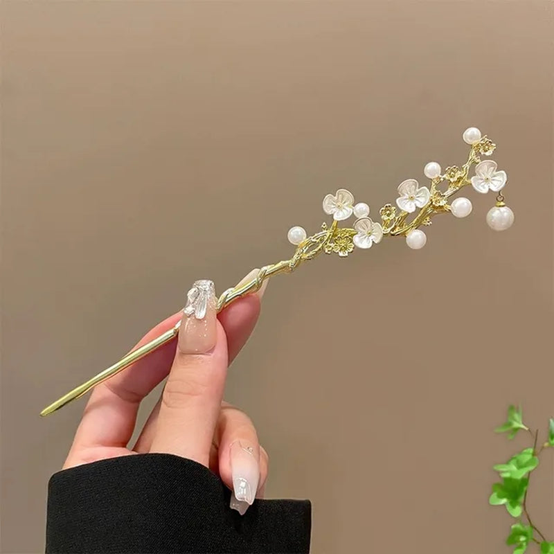 Vintage Chinese Style Hanfu Hair Stick Women Metal Tassel Hair Fork Hair Chopsticks Hairpin Woman Jewelry Hair Clip Accessories