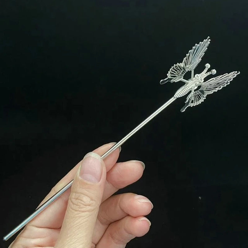 Vintage Chinese Style Hanfu Hair Stick Women Metal Tassel Hair Fork Hair Chopsticks Hairpin Woman Jewelry Hair Clip Accessories