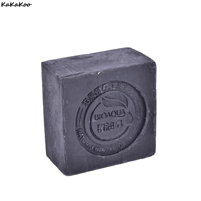 "Ultimate Beauty Secret: Bamboo Charcoal Handmade Soap for Flawless Skin - Whitens, Deeply Cleanses, Controls Oil, and Nourishes Hair - Your All-In-One Skin Care Solution!"